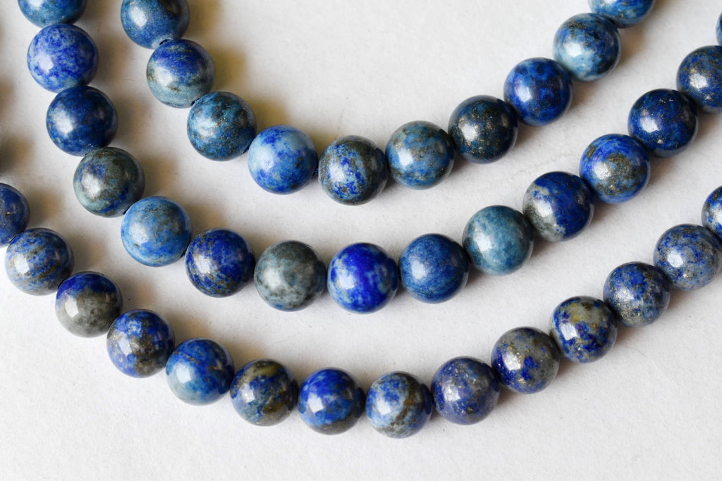 Lapis Lazuli Beads, Natural Round Crystal Beads 6mm to 12mm | | Wiccan Center
