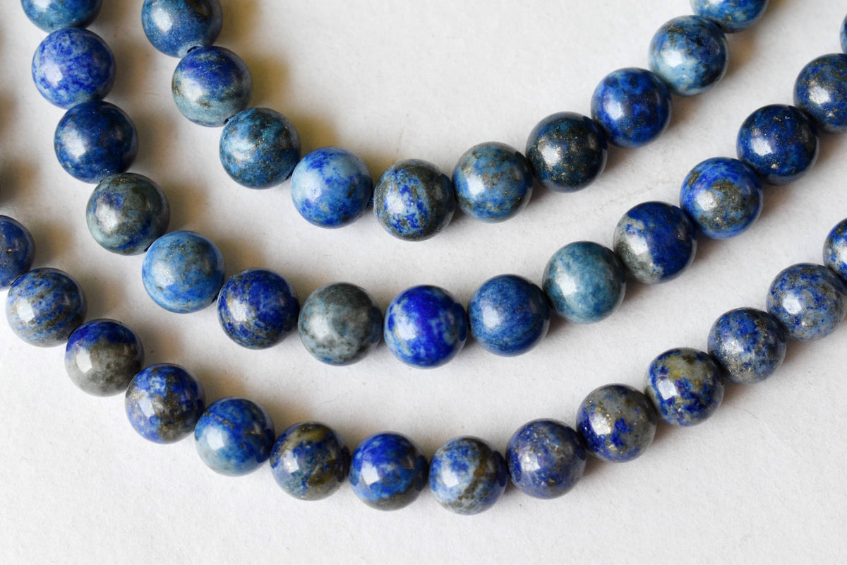 Lapis Lazuli Beads, Natural Round Crystal Beads 6mm to 12mm | | Wiccan Center