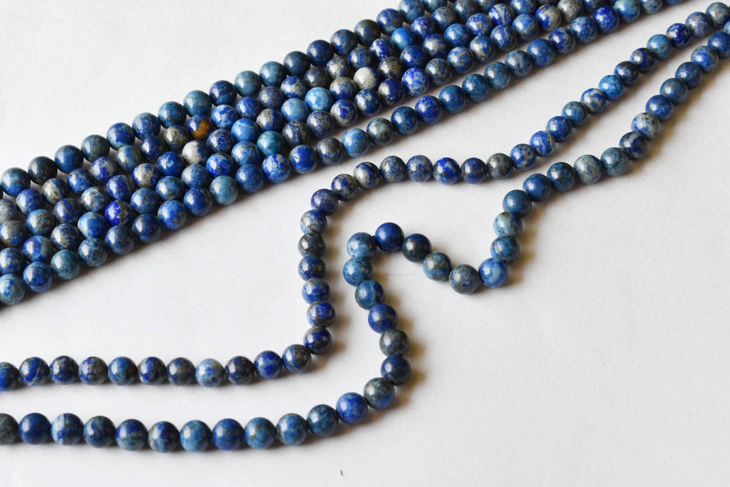 Lapis Lazuli Beads, Natural Round Crystal Beads 6mm to 12mm | | Wiccan Center