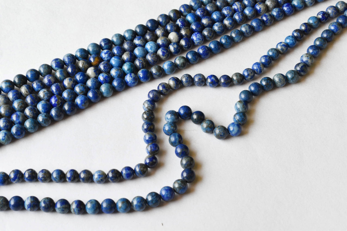 Lapis Lazuli Beads, Natural Round Crystal Beads 6mm to 12mm | | Wiccan Center