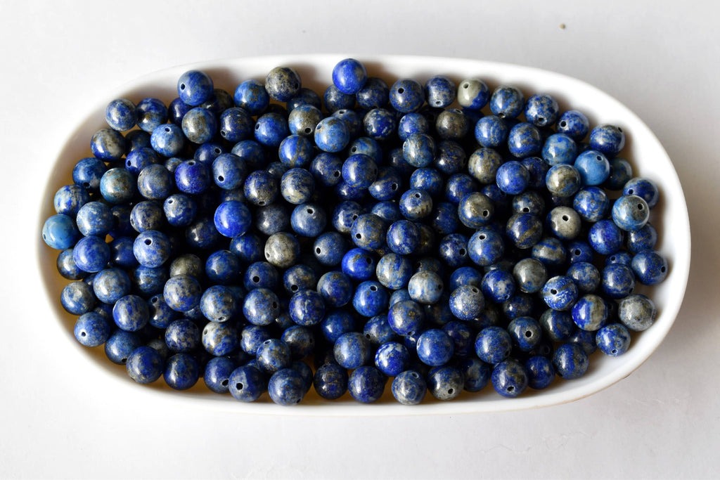 Lapis Lazuli Beads, Natural Round Crystal Beads 6mm to 12mm | | Wiccan Center