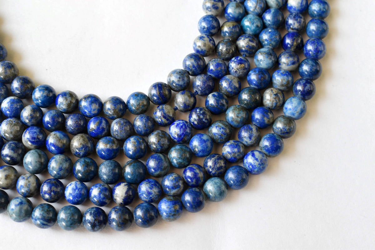 Lapis Lazuli Beads, Natural Round Crystal Beads 6mm to 12mm | | Wiccan Center