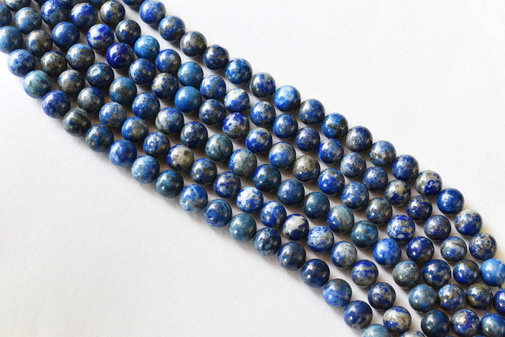 Lapis Lazuli Beads, Natural Round Crystal Beads 6mm to 12mm | | Wiccan Center
