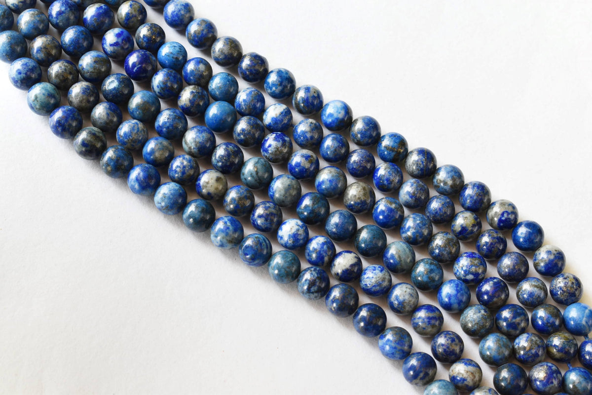 Lapis Lazuli Beads, Natural Round Crystal Beads 6mm to 12mm | | Wiccan Center