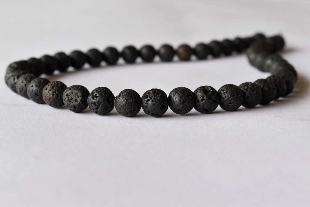 Lava Beads, Natural Round Crystal Beads 4mm to 12mm | | Wiccan Center