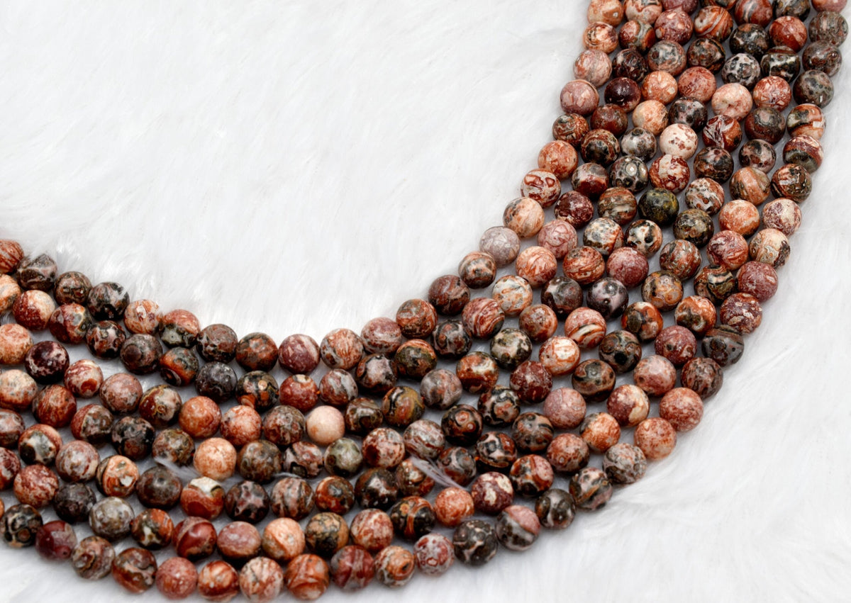 Leopardskin Jasper Beads, Natural Round Crystal Beads 4mm to 10mm. | | Wiccan Center