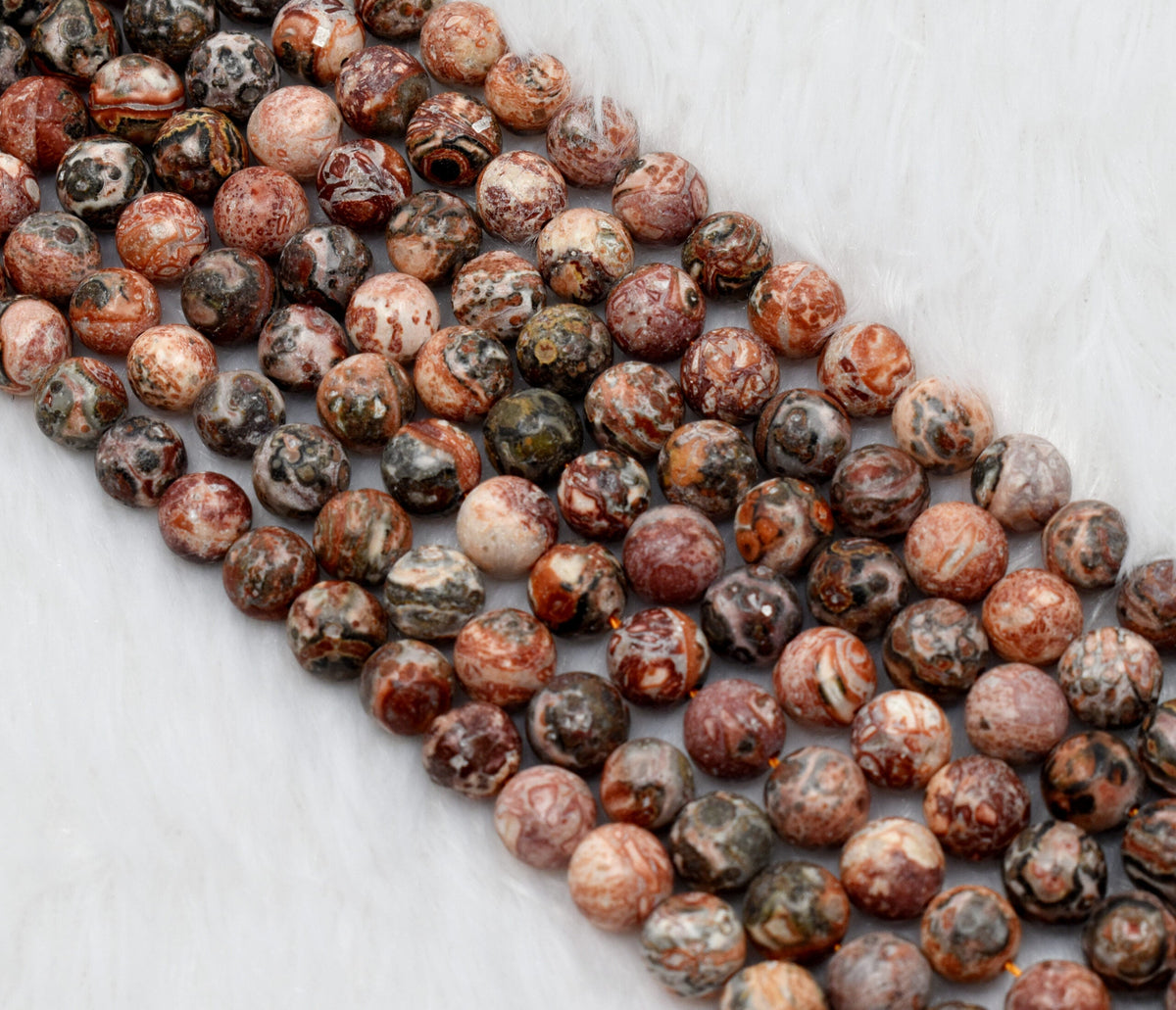 Leopardskin Jasper Beads, Natural Round Crystal Beads 4mm to 10mm. | | Wiccan Center