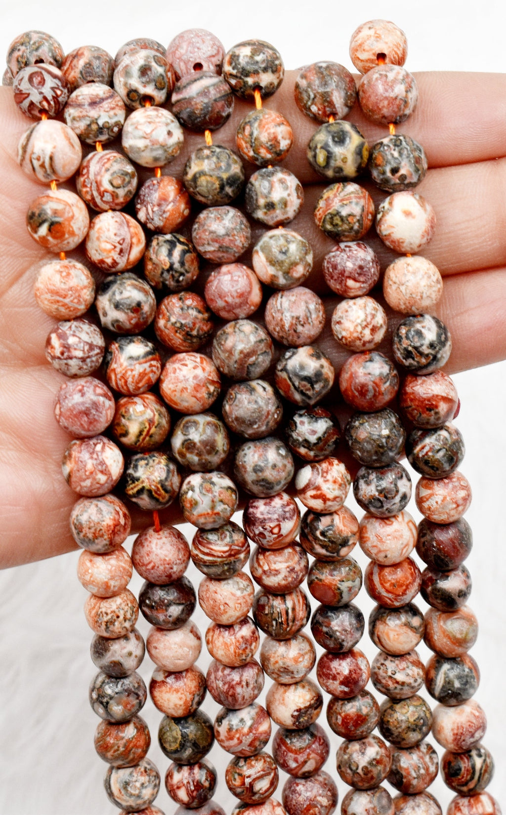 Leopardskin Jasper Beads, Natural Round Crystal Beads 4mm to 10mm. | | Wiccan Center