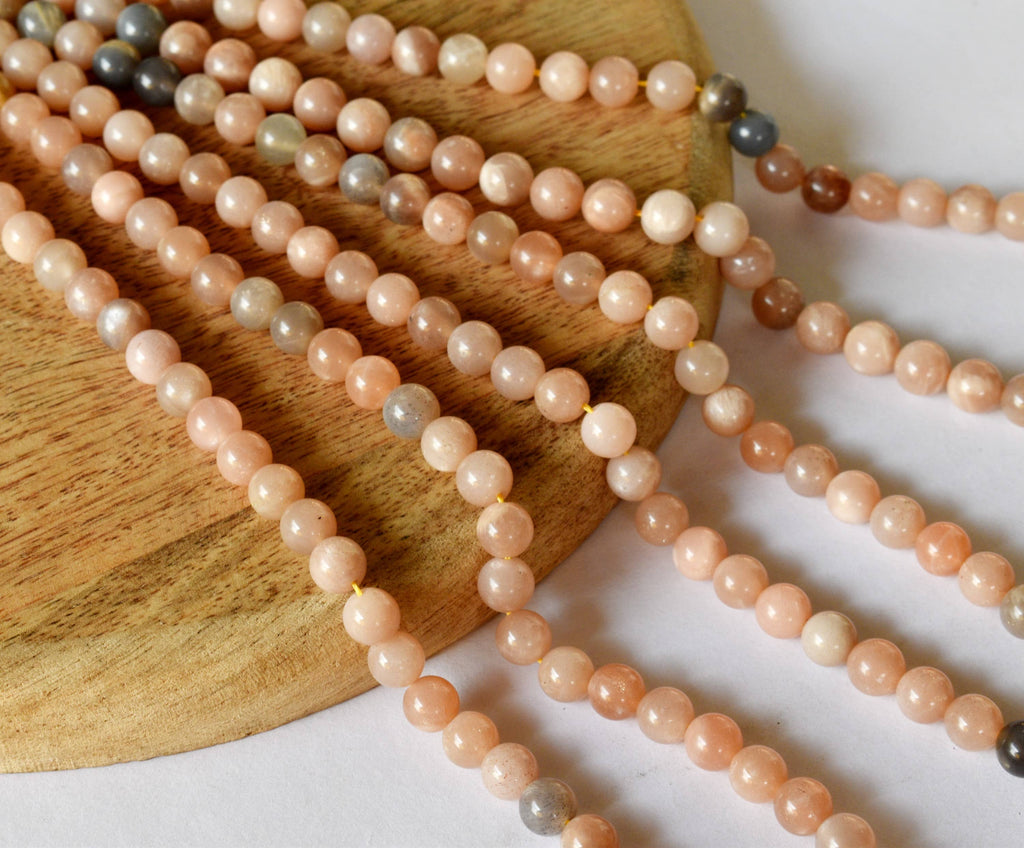 Moonstone Beads, Natural Round Crystal Beads 4mm to 12mm | | Wiccan Center