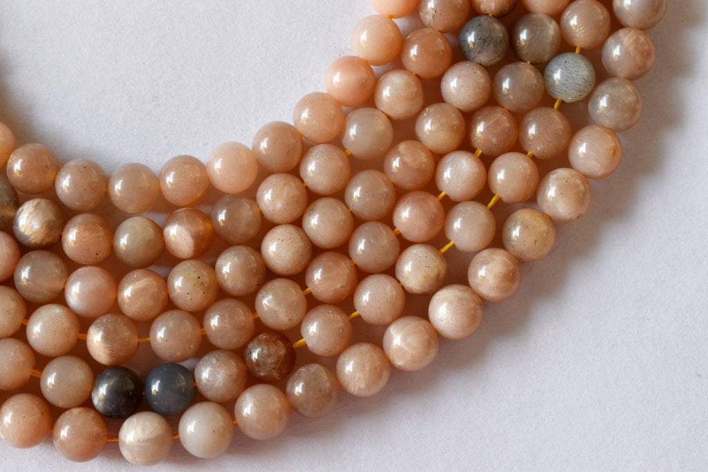 Moonstone Beads, Natural Round Crystal Beads 4mm to 12mm | | Wiccan Center