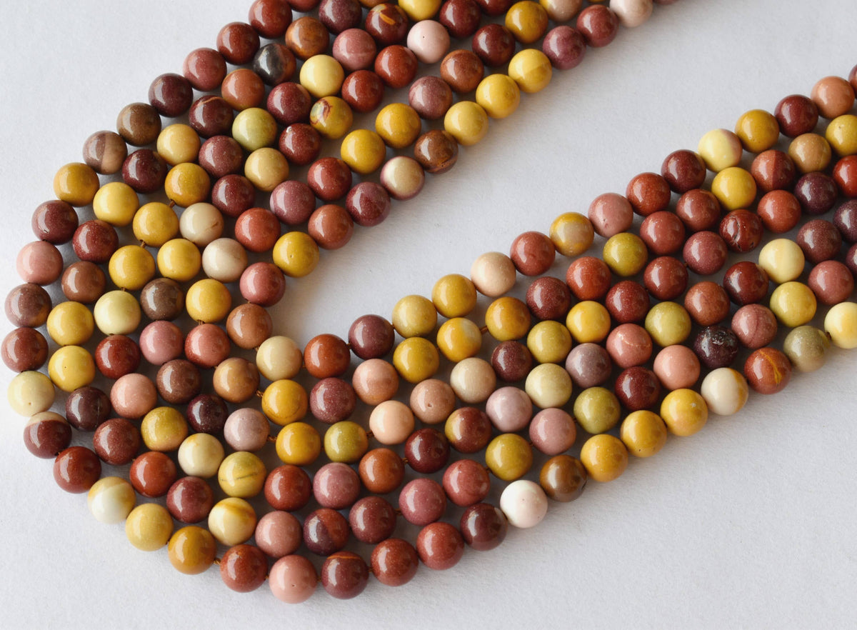 Mookaite Beads, Natural Round Crystal Beads 4mm to 12mm | | Wiccan Center