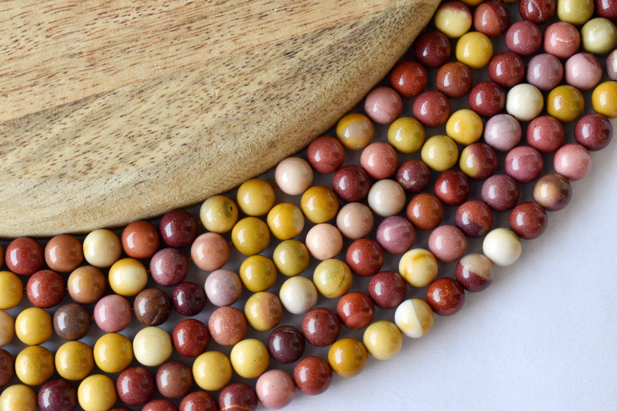 Mookaite Beads, Natural Round Crystal Beads 4mm to 12mm | | Wiccan Center