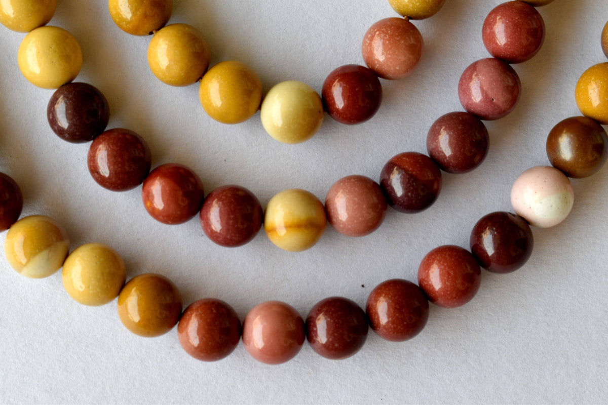 Mookaite Beads, Natural Round Crystal Beads 4mm to 12mm | | Wiccan Center
