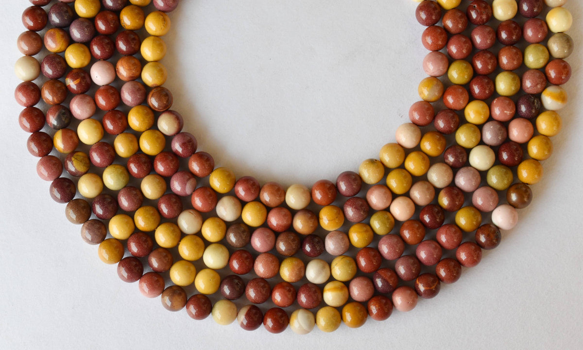 Mookaite Beads, Natural Round Crystal Beads 4mm to 12mm | | Wiccan Center