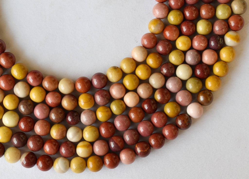 Mookaite Beads, Natural Round Crystal Beads 4mm to 12mm | | Wiccan Center