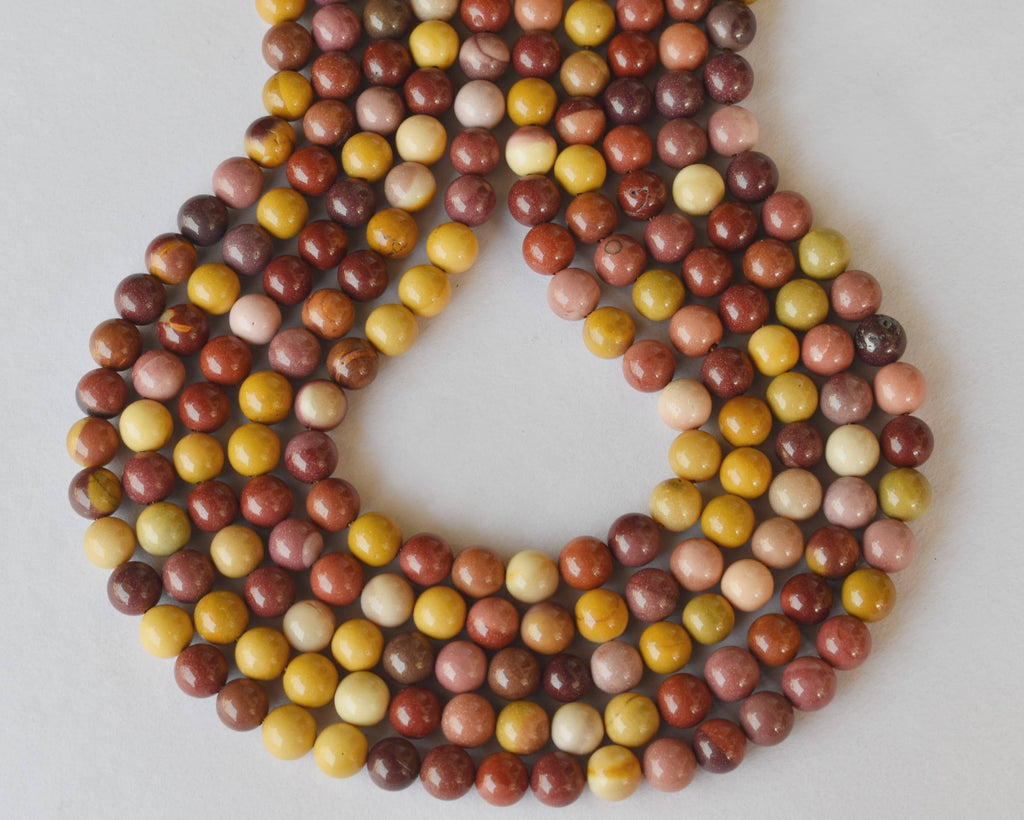 Mookaite Beads, Natural Round Crystal Beads 4mm to 12mm | | Wiccan Center
