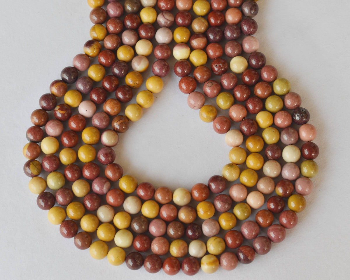 Mookaite Beads, Natural Round Crystal Beads 4mm to 12mm | | Wiccan Center