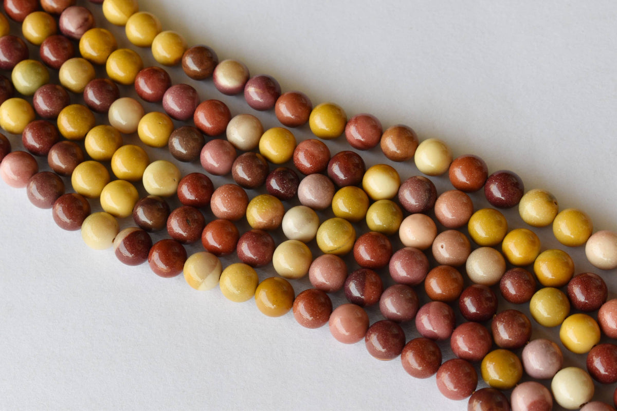 Mookaite Beads, Natural Round Crystal Beads 4mm to 12mm | | Wiccan Center