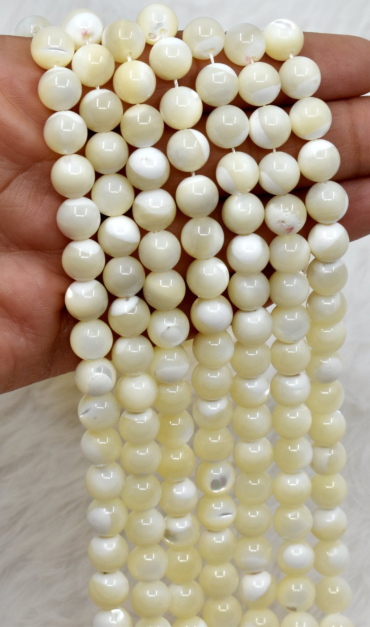 MOP Star Beads, Natural Round Crystal Beads 4mm to 14mm | | Wiccan Center