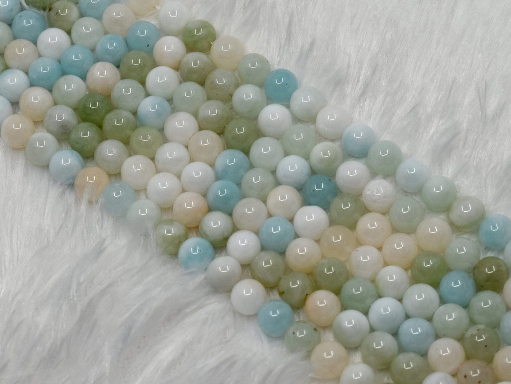 Morganite Beads, Natural Round Crystal Beads 4mm,6mm, 8mm. | | Wiccan Center
