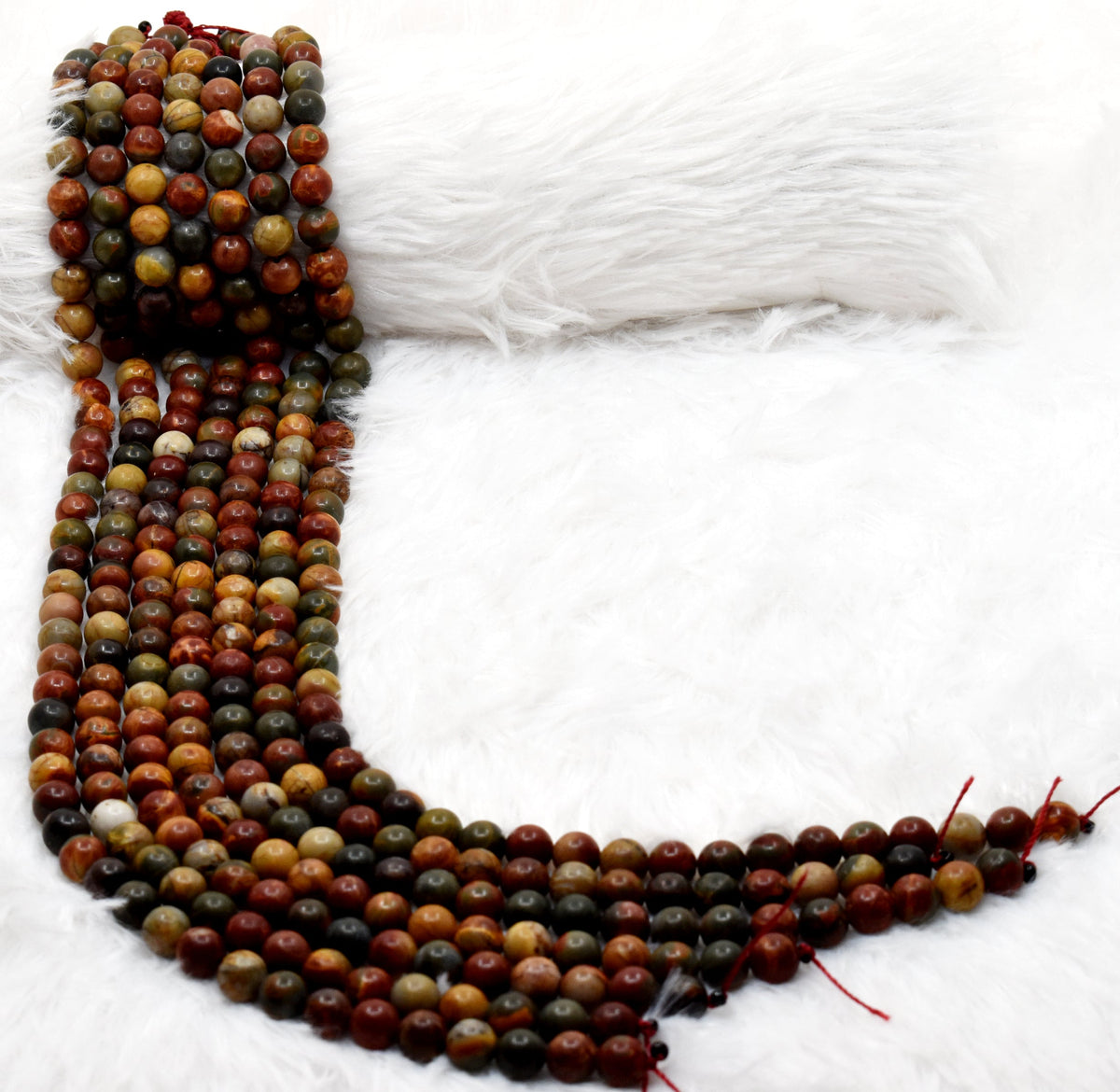 Multi Picasso Jasper Beads, Natural Round Crystal Beads 4mm to 10mm | | Wiccan Center