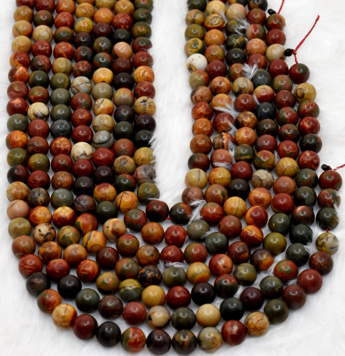 Multi Picasso Jasper Beads, Natural Round Crystal Beads 4mm to 10mm | | Wiccan Center