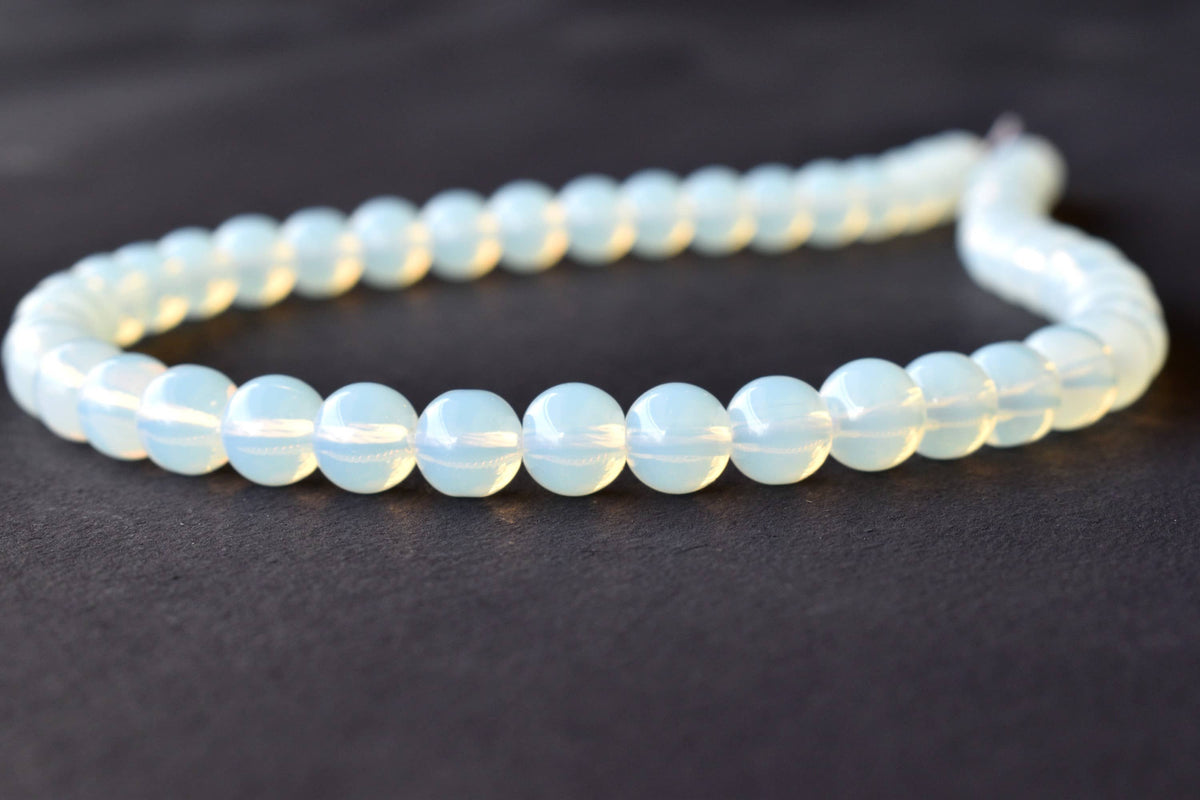 Opal Synthetic Beads, Natural Round Crystal Beads 4mm to 10mm | | Wiccan Center