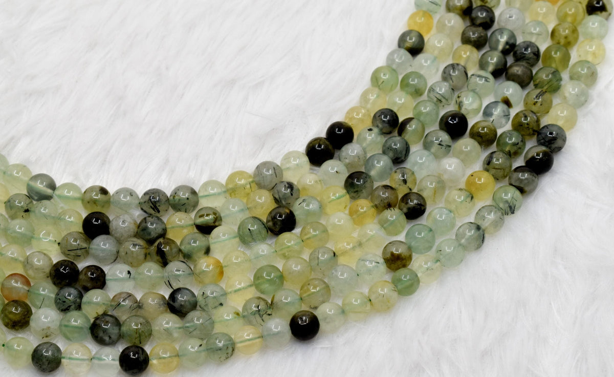 Prehnite Beads, Natural Round Crystal Beads 4mm to 10mm. | | Wiccan Center