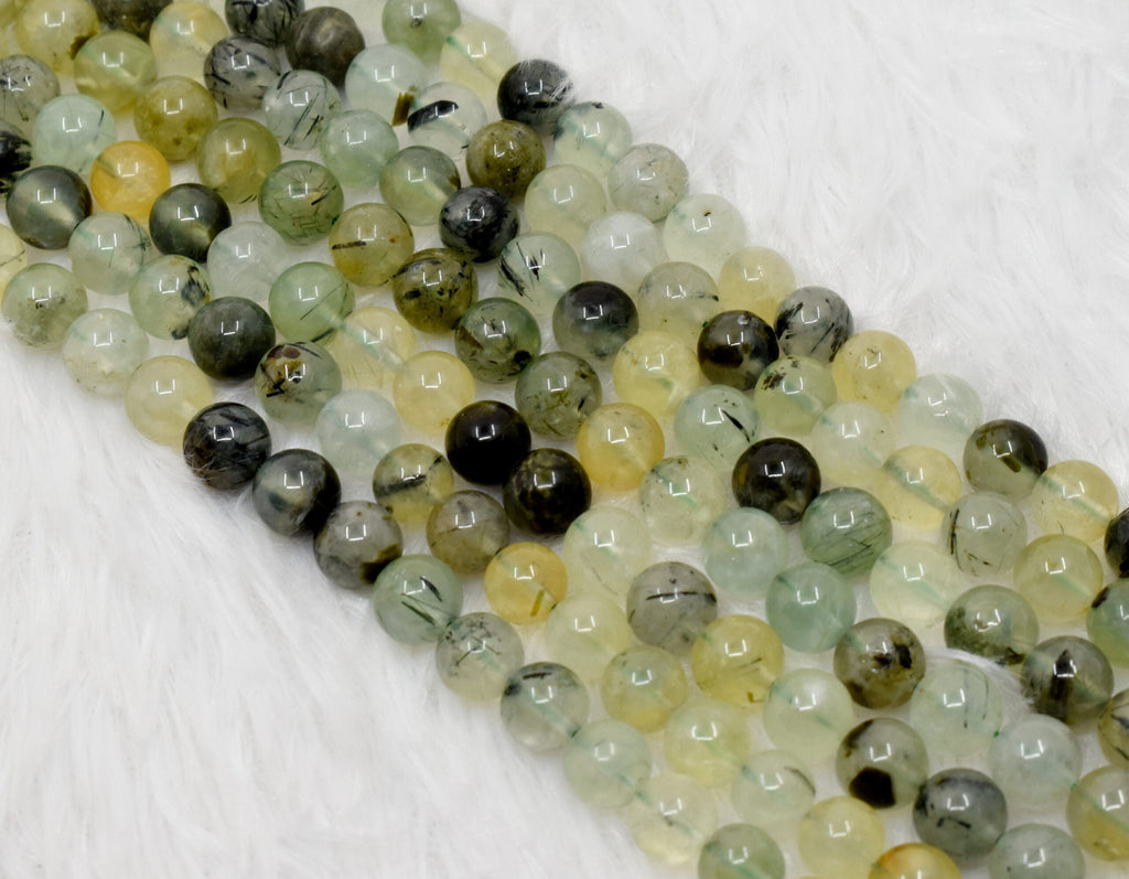 Prehnite Beads, Natural Round Crystal Beads 4mm to 10mm. | | Wiccan Center