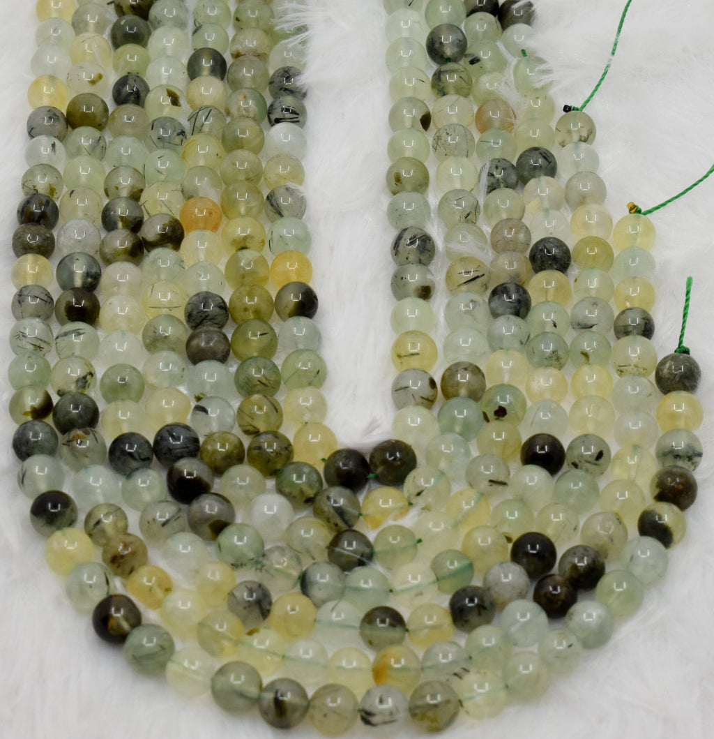 Prehnite Beads, Natural Round Crystal Beads 4mm to 10mm. | | Wiccan Center