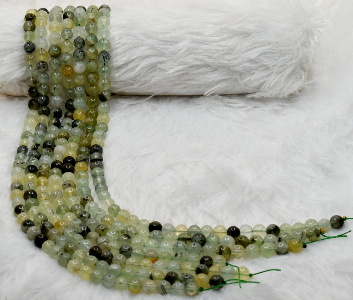 Prehnite Beads, Natural Round Crystal Beads 4mm to 10mm. | | Wiccan Center