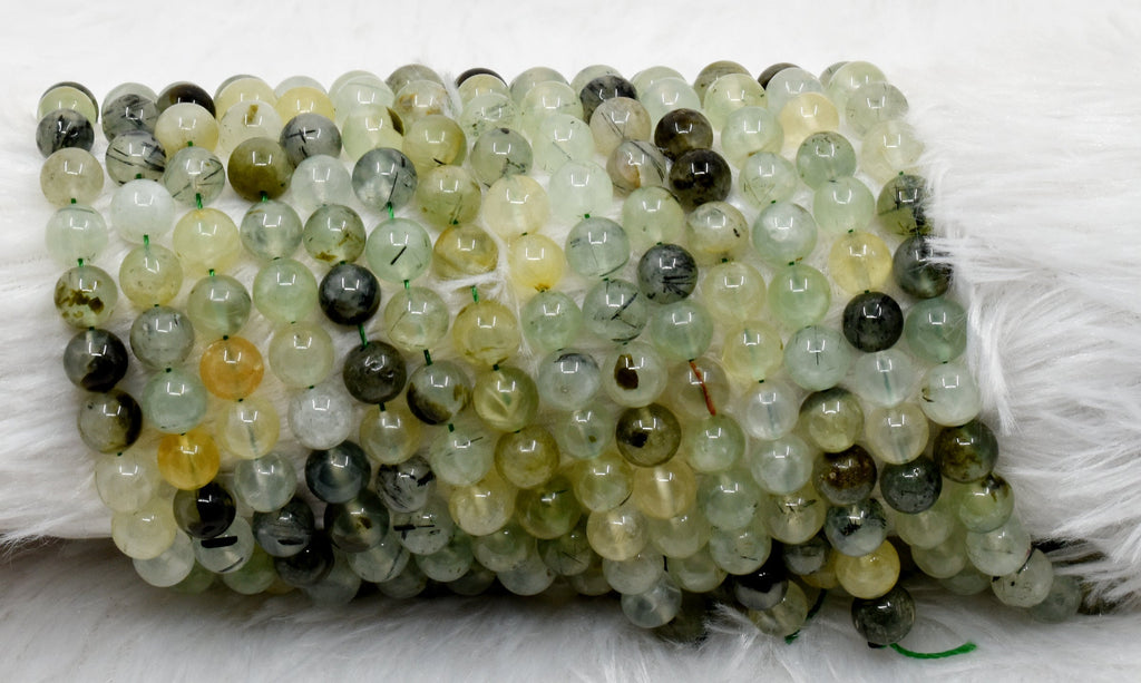 Prehnite Beads, Natural Round Crystal Beads 4mm to 10mm. | | Wiccan Center