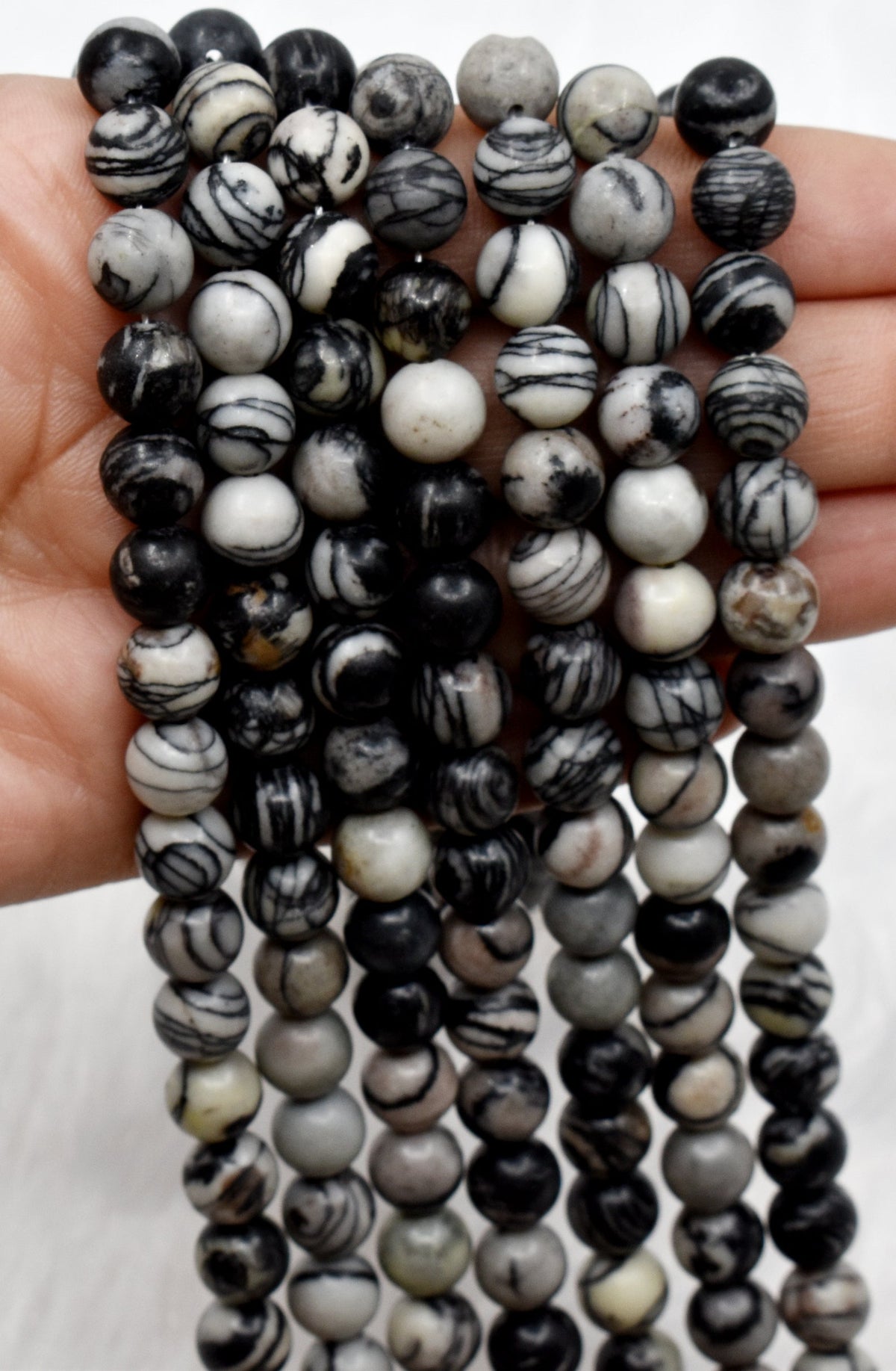 Picasso Jasper Beads, Natural Round Crystal Beads 4mm to 10mm. | | Wiccan Center