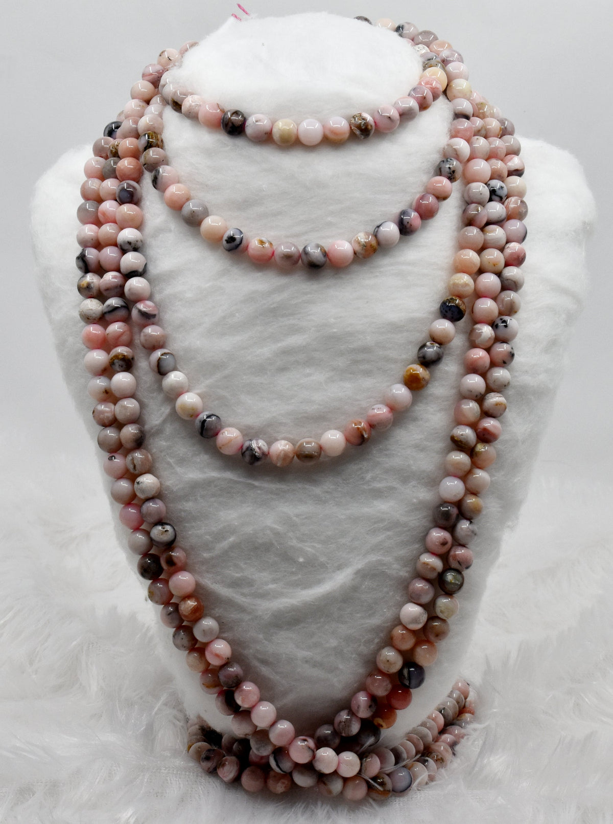 Pink Opal Beads, Natural Round Crystal Beads 6mm to 10mm | | Wiccan Center