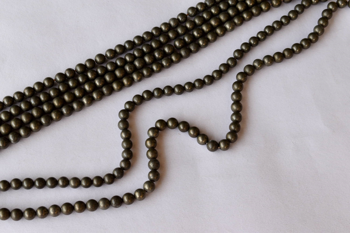 Pyrite Beads, Natural Round Crystal Beads 4mm to 12mm | | Wiccan Center