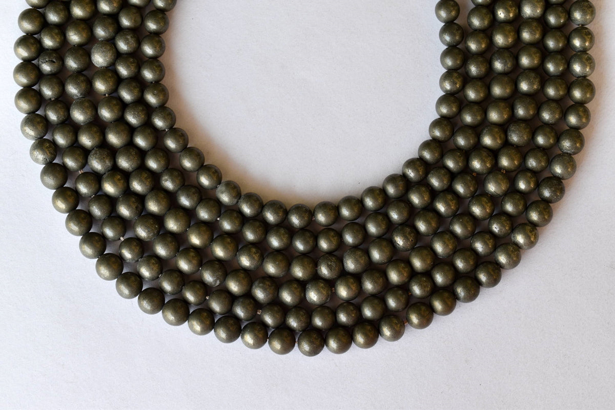 Pyrite Beads, Natural Round Crystal Beads 4mm to 12mm | | Wiccan Center