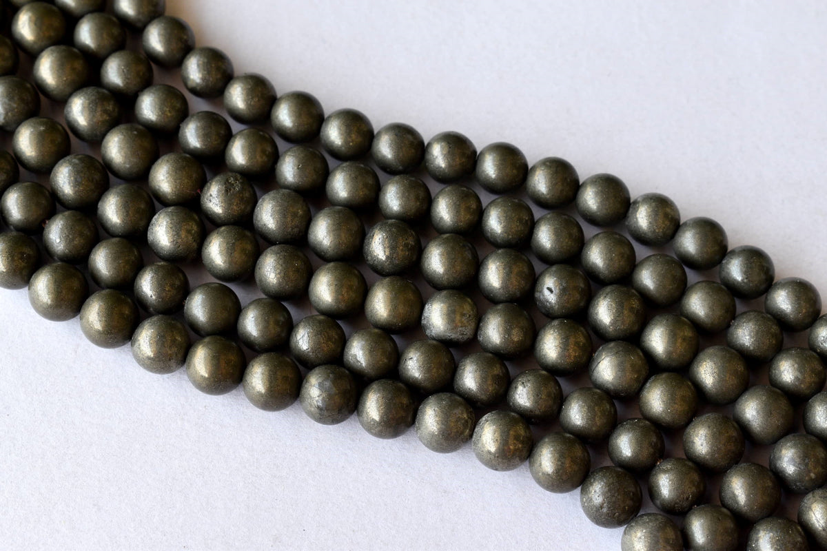 Pyrite Beads, Natural Round Crystal Beads 4mm to 12mm | | Wiccan Center