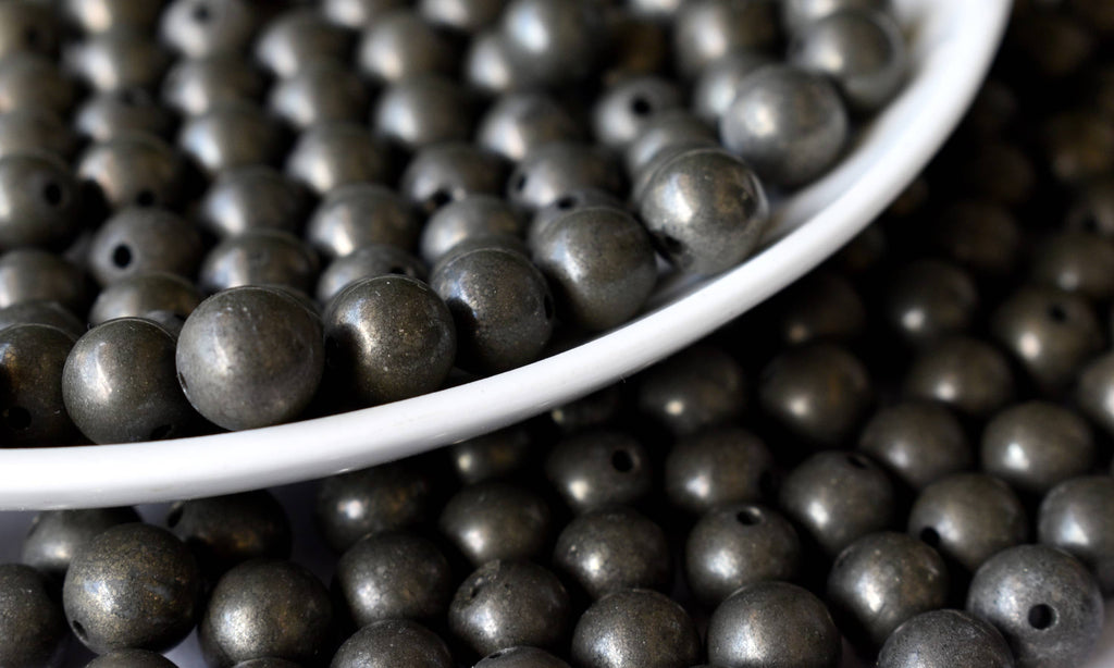 Pyrite Beads, Natural Round Crystal Beads 4mm to 12mm | | Wiccan Center