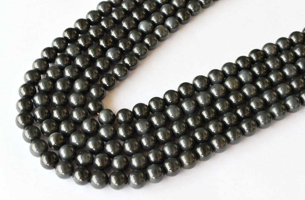 Rainbow Black Obsidian Beads, Natural Round Crystal Beads 4mm to 10mm | | Wiccan Center