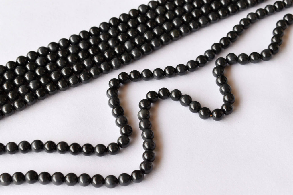 Rainbow Black Obsidian Beads, Natural Round Crystal Beads 4mm to 10mm | | Wiccan Center