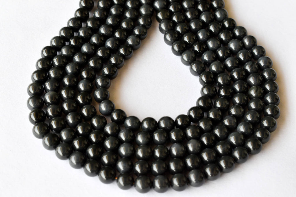 Rainbow Black Obsidian Beads, Natural Round Crystal Beads 4mm to 10mm | | Wiccan Center