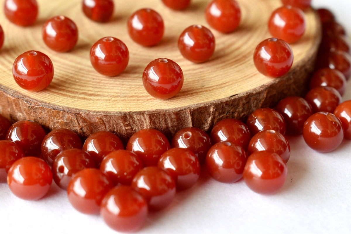 Red Onyx Beads, Natural Round Crystal Beads 4mm to 12mm | | Wiccan Center
