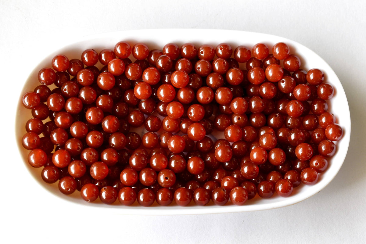 Red Onyx Beads, Natural Round Crystal Beads 4mm to 12mm | | Wiccan Center