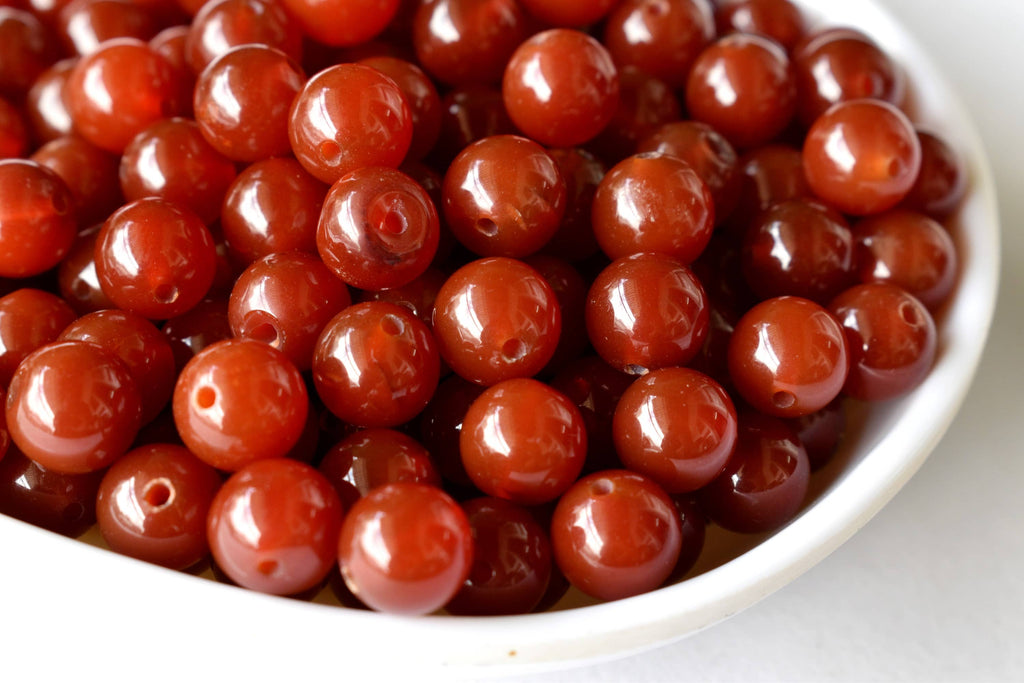 Red Onyx Beads, Natural Round Crystal Beads 4mm to 12mm | | Wiccan Center