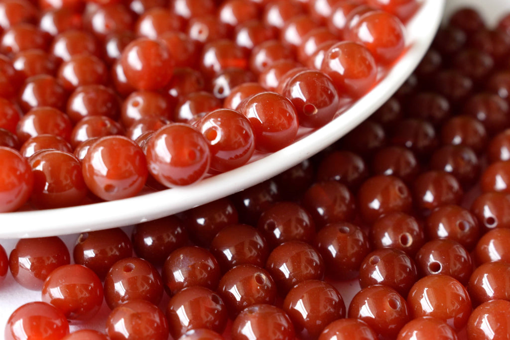 Red Onyx Beads, Natural Round Crystal Beads 4mm to 12mm | | Wiccan Center