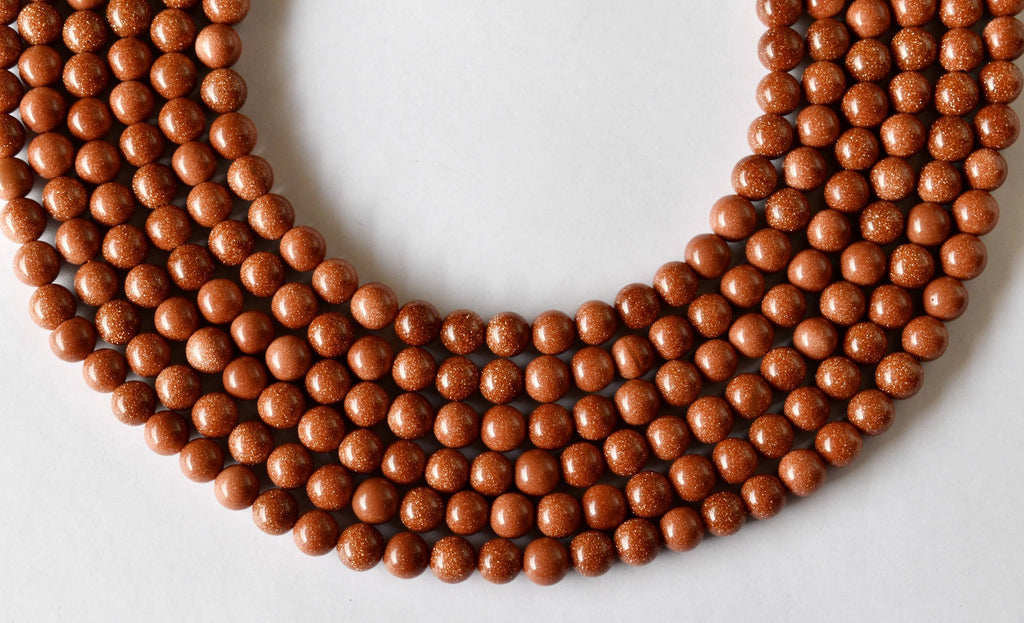 Red Sandstone Beads, Natural Round Crystal Beads 4mm to 16mm | | Wiccan Center