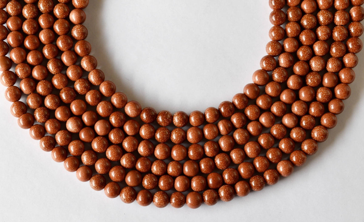 Red Sandstone Beads, Natural Round Crystal Beads 4mm to 16mm | | Wiccan Center