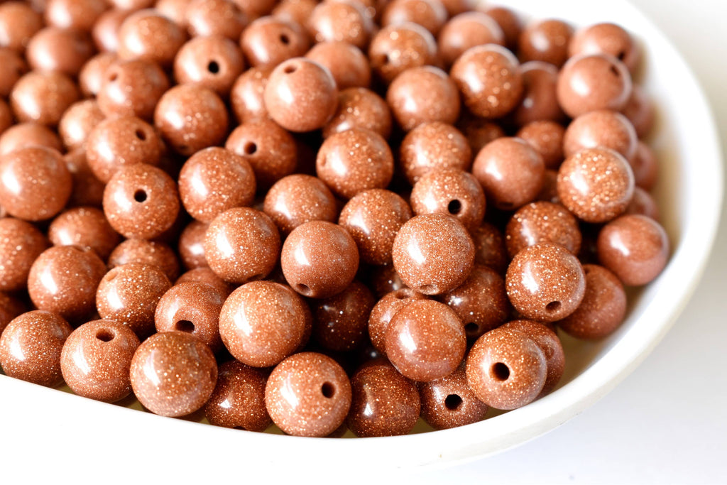 Red Sandstone Beads, Natural Round Crystal Beads 4mm to 16mm | | Wiccan Center