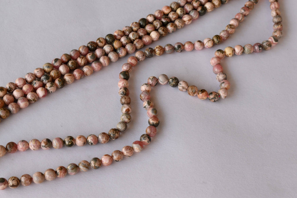 Rhodochrosite Beads, Natural Round Crystal Beads 4mm to 12mm. | | Wiccan Center
