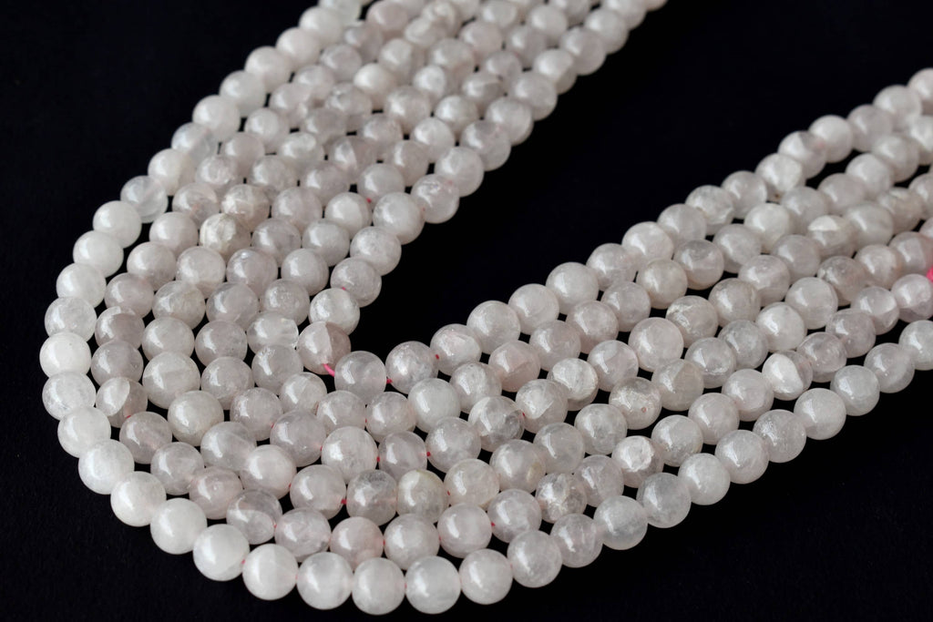 Rose Quartz Beads, Natural Round Crystal Beads 4mm to 12mm | | Wiccan Center
